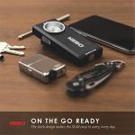 NEBO Slim Work Light, USB Rechargeable Bright Pocket Light with Clip, Hook and Magnetic Base for Hands-Free Lighting Portable COB LED Dimmable Work Light Flashlight 500 Lumens -Black