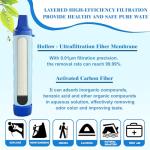 ShuRex Gravity Fed Water Filtration System with Adjustable Tree Strap, Gravity Bag with Filter Straw, Water Purifier Survival for Travel, Backpacking, and Emergency Preparedness (3L)
