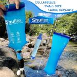 ShuRex Gravity Fed Water Filtration System with Adjustable Tree Strap, Gravity Bag with Filter Straw, Water Purifier Survival for Travel, Backpacking, and Emergency Preparedness (3L)