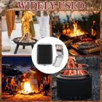 Metal Match Box Case with Friction Plate Portable Matchstick Holder Storage Case Reusable One Button Stainless Steel Dampproof Fireplace Starter for Outdoor Camping