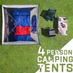 Happy Travel Camping Tent, 4/6 Person Dome Tents for Camping with Rainfly, Waterproof Clip Easy Setup Portable Family Tent with Mesh Windows, 20% More Headroom Backpacking Tents for Camping & Hiking