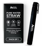 Sierra Madre Portable Water Filter Straw – 264 Gallon Water Filtration for Backpacking, Camping, Hiking, Travel - Ideal for Outdoor Emergency Hydration & Supplies - Portable & Lightweight (Pack 1)