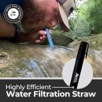 Sierra Madre Portable Water Filter Straw – 264 Gallon Water Filtration for Backpacking, Camping, Hiking, Travel - Ideal for Outdoor Emergency Hydration & Supplies - Portable & Lightweight (Pack 1)