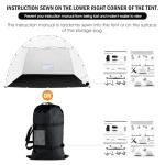 Portable Paint Booth Tent, Siebwin Extra Large 10x6x6.5ft Spray Paint Tent with Built-in Floor & Mesh Screen & Windproof Hooks for Furniture DIY Hobby Tool Spray Paint Shelter, Gray