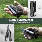 WORKPRO Multitool-11 in 1 Multitool Pliers with Pocket Clip and Sheath-EDC Multi Tool Knives with Safety Lock-Camping Tools Pocket Knife with Screwdriver Saw Blade Wire Cutter and Bottle Opener