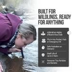 Sierra Madre Portable Water Filter Straw – 264 Gallon Water Filtration for Backpacking, Camping, Hiking, Travel - Ideal for Outdoor Emergency Hydration & Supplies - Portable & Lightweight (Pack 1)