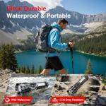 RECHOO Rechargeable Flashlights High Lumens, 7Modes Dual-Switch Flashlight Rechargeable with LCD Digital Display, Super Bright Flashlight Powerful Flash Light LED Flashlights for Home Camping