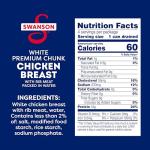 Swanson White Premium Chunk Canned Chicken Breast in Water, Fully Cooked Chicken, 4.5 OZ Can (Pack of 4)