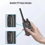 BAOFENG UV-5R MINI Radios Dual Band Two Way Radio Bulk Set, Professional Walkie Talkies, Wireless Programming, USB-C Charging, 999CH for Business, Security, Events, Warehouses, Church, Gray, 10 Pack