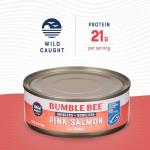 Bumble Bee Skinless & Boneless Canned Pink Salmon in Water, 5 oz Can - Premium Wild Caught Salmon - 20g Protein per Serving - Gluten Free, Kosher, MSC Certified
