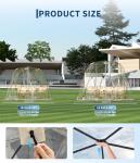 12x12 ft Pop Up Tent, All Weather Outdoor Instant Tent Shelter, 8-10 Person Transparent Rainproof & Windproof Camping Sun Shelter for Patio, Backyard, Deck, Events Tents