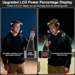 365nm UV Black Light Flashlight - 30w Powerful UV Flashlight with Filter Lens Rechargeable Ultraviolet Blacklight for Pet Urine Detection/Resin Curing/Rocks/Scorpion/Blood Tracking with LCD Display