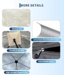 12x12 ft Pop Up Tent, All Weather Outdoor Instant Tent Shelter, 8-10 Person Transparent Rainproof & Windproof Camping Sun Shelter for Patio, Backyard, Deck, Events Tents