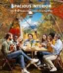 12x12 ft Pop Up Tent, All Weather Outdoor Instant Tent Shelter, 8-10 Person Transparent Rainproof & Windproof Camping Sun Shelter for Patio, Backyard, Deck, Events Tents