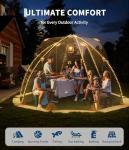 12x12 ft Pop Up Tent, All Weather Outdoor Instant Tent Shelter, 8-10 Person Transparent Rainproof & Windproof Camping Sun Shelter for Patio, Backyard, Deck, Events Tents