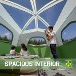 Happy Travel Tent 6 Person Tents for Camping, Waterproof Easy Setup Camping Tent with Rainfly, Portable Large Family Cabin Tent with 5 Large Mesh Windows and Carry Bag for Outdoor Camping & Hiking