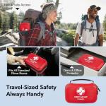 First Aid Kit for Car Home Travel Camping, 350pcs Compact Waterproof Hard Case, Public Emergency Must Have Survival Kits - Perfect for Businesses, Boat, Hiking, Vehicles, Sports (PUMIER)