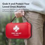 First Aid Kit for Car Home Travel Camping, 350pcs Compact Waterproof Hard Case, Public Emergency Must Have Survival Kits - Perfect for Businesses, Boat, Hiking, Vehicles, Sports (PUMIER)