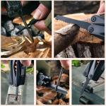 18-in-1 Multitool Hatchet Camping Axe with Hammer & Knife with Protective Sheath, Survival Gear for Men Dad, Emergency Car Tool & Hiking Accessories, Cool Gadgets for Outdoor Hiking Emergency