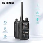 BAOFENG UV-5R MINI 6 Pack Ham Radio, 5W Dual Band Two Way Radio, 999 Channels with Wireless Programming, USB-C, VOX, for Security, Event Management, Warehouse, Farm, School and Business Use, Black