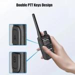 BAOFENG UV-5R MINI 6 Pack Ham Radio, 5W Dual Band Two Way Radio, 999 Channels with Wireless Programming, USB-C, VOX, for Security, Event Management, Warehouse, Farm, School and Business Use, Black