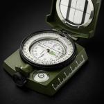 Hiking Compass for Survival, Lensatic Compass – Water-Resistant & Durable for Camping, Backpacking, Hunting, Outdoor Adventures (Plastic)
