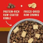 Stella & Chewy's Wild Red Raw Blend Kibble - Premium Freeze-Dried Raw Coated Dog Food - Perfect For Picky Eaters - High Protein Grain Free with 6 Poultry Sources - 3.5lb Bag