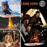 Tactiko Survival Fire Starter Kit - Premium Flint and Steel Firestarter for Campfires, Hemp Rope & Storage Pouch, 4" Magnesium Ferro Rod, Stocking Stuffers for Men, Camping Accessories - U.S. Company