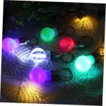 21Pcs Color LED Keychain, Luminous Keychain Flashlight, Cute Colored Light Bulbs Keyrings, Light Up Key Chain Pendant for Purse, Halloween Decorations, Christmas Stocking Stuffers(Random Color)