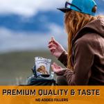 Peak Refuel Dessert Bites | Peanut Butter Chocolate Chip Cookies | Freeze Dried Backpacking and Camping Food | Tasty Trail Treat | High Protein Snack Packs (Cookie 1-Pack)