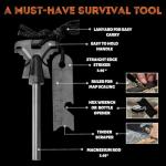 Tactiko Survival Fire Starter Kit - Premium Flint and Steel Firestarter for Campfires, Hemp Rope & Storage Pouch, 4" Magnesium Ferro Rod, Stocking Stuffers for Men, Camping Accessories - U.S. Company