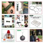 ​29-in-1 Outdoor Survival Gear Kit with Heavy-Duty Storage Bag, First Aid & Fire Starter – Emergency Tools for Camping Hiking, Gifts for Dad, Husband, Men Women （YSK02YW）