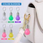 21Pcs Color LED Keychain, Luminous Keychain Flashlight, Cute Colored Light Bulbs Keyrings, Light Up Key Chain Pendant for Purse, Halloween Decorations, Christmas Stocking Stuffers(Random Color)
