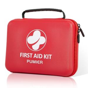 First Aid Kit - 368pcs Waterproof Compact Portable Hard Case - Ideal for Home, Car, Travel, Businesses, Hiking, Vehicle, Boat, Office, Survival - Public Must Have Emergency Kit, Camping Essentials
