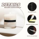 80 PCS Match Striker Stickers, 2.35" Match Striker Paper with Adhesive, Ideal for Fireplace Matches