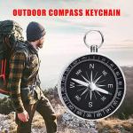 ThtRht 3 Pack Compass Hiking Survival Aluminum Alloy G44 Lightweight Keychain Portable Mini Outdoor Camping Wild Navigation Instrument Pocket Pointing Guide Tool Emergency Travel Kids