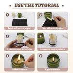 80 PCS Match Striker Stickers, 2.35" Match Striker Paper with Adhesive, Ideal for Fireplace Matches