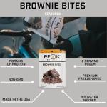 Peak Refuel Fudge Brownie Dessert Bites | Freeze Dried Backpacking and Camping Food | Tasty Trail Treat | High Protein Snack Packs (Brownie 1-Pack)