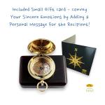Personalized Brass Compass for Hiking and Adventure