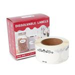 L LIKED 250 Dissolvable Food Labels,1 1/8x2 1/4 in Ball Dissolvable Canning Labels for Mason Jars,No Residue