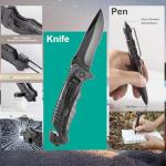 20 in 1 Survival Kit for Men - Emergency & Outdoor Camping Gear, Compact Survival Tools, Essential Camping Accessories, Durable Multi-Tool Set, Practical Gift for Dad, Husband, Outdoorsmen