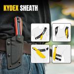 Kizer Deckhand Fixed Blade Knife with Sheath, D2 Blade Camping Knife G10 Handle, Fixed Blade EDC Knives for Men Women, Outdoor Hunting Hiking Survival Knives 1062M3