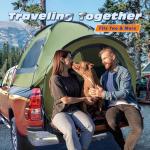 Truck Bed Tent, Waterproof PU3000mm Pickup Truck Tent for Camping 5.5-6.0 Ft Bed, 2-3 Person Sleeping Truck Tent, Portable for Car Camping