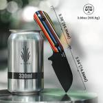 Kizer Deckhand Fixed Blade Knife with Sheath, D2 Blade Camping Knife G10 Handle, Fixed Blade EDC Knives for Men Women, Outdoor Hunting Hiking Survival Knives 1062M3