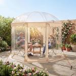 KOTEK Pop Up Bubble Tent, 10 x 10 Ft Weather Pod with 2 Roll-Up Doors, Carrying Bag, 8-10 Person Igloo Tent Dome for Camping Backyard Beach Parks Winter Activities Outdoor Events