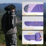 KANYAK Water-Resistant Portable Purple Sleeping Bag for Adults Teens and Kids, Perfect Outdoor Companion for 3-4 Season Hiking，Hunting，Camping and Backpacking