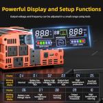 BELTTT 2000W Pure Sine Wave Inverter, Car Power Inverter 12V to 120V AC Converter for RV, Truck, Solar, Outdoor with Dual AC and 20A Socket, 5V 2.1A USB, Surge 4000W, Hardwire Port, Remote Controller