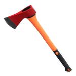 Chopping Axe: 33.5” Hatchet Axe with Shock Absorbing Fiberglass Handle 4.5lbs Felling Axes for Splitting Log Cutting Firewood GardeningTool