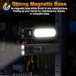 Rechargeable Flashlights High Lumens 1800, Flat EDC Flashlight Rechargeable, Magnetic Pocket Flashlight Super Bright, Powerful LED Flashlight for Home, Tactical Flash Lights as Christmas Gifts for Men