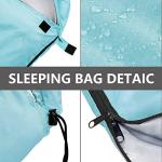 ORTHOMTEX Sleeping Bags for Adults,Kids & Girls-Warm & Cold Weather Lightweight Waterproof Sleeping Bag Backpack,Great for 3-4 Seasons Hiking,Camping and Outdoor Mountaineering(Sky Blue/Left Zip)